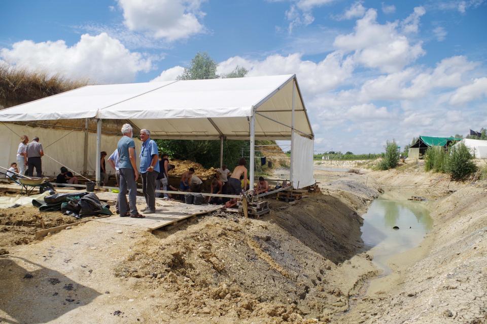 Photo des fouilles archéologiques à Angeac-Charente